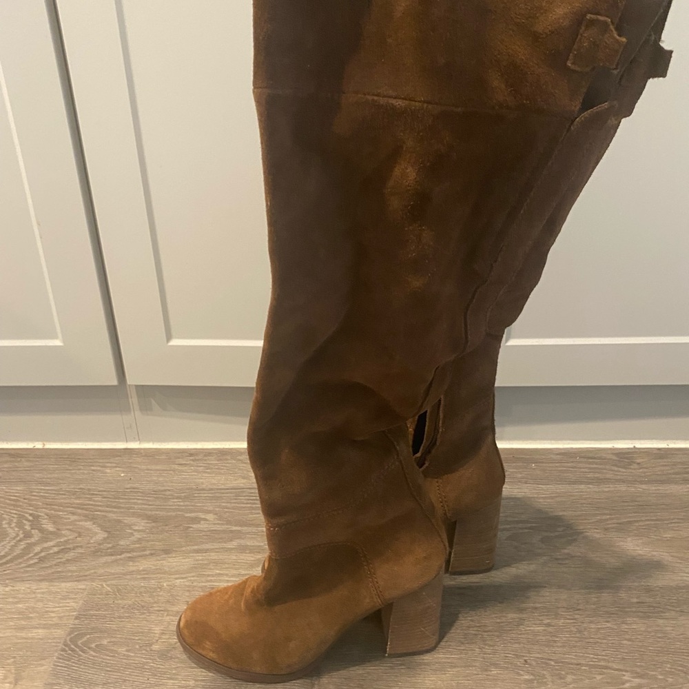 STEVE MADDEN over the knee brown boots